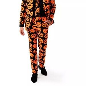 Men's Halloween Jack-O-Lantern Suit Pants